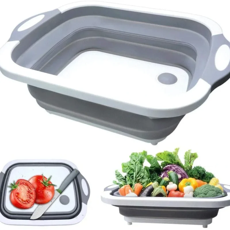 3-in-1 Multifunction Collapsible Cutting Board