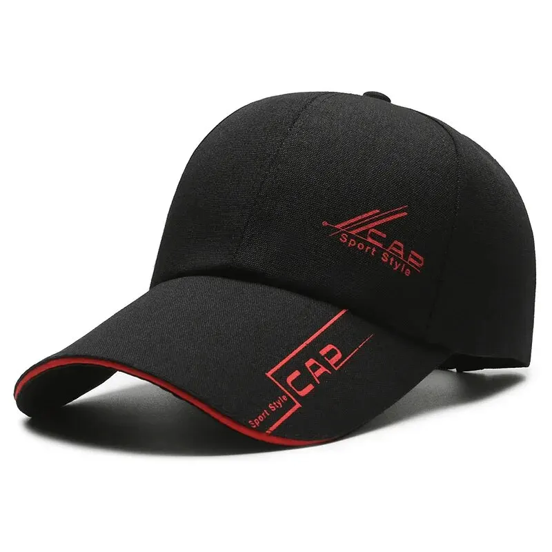 Men's Long Brim Summer Baseball Cap 6 Men's Long Brim Summer Baseball Cap - Image 6