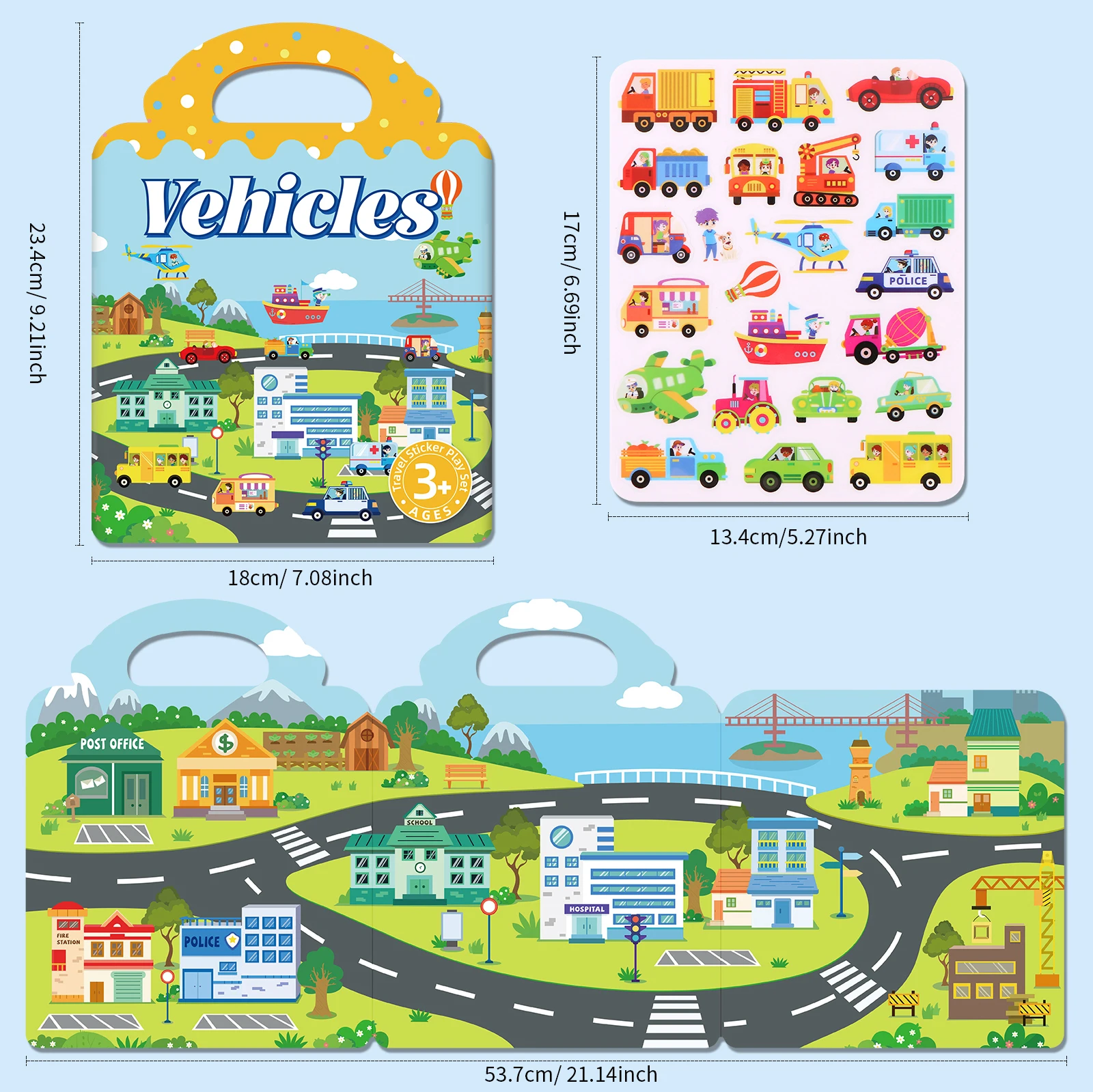 Kids' Reusable Sticker Book Set 6 Kids' Reusable Sticker Book Set - Image 6