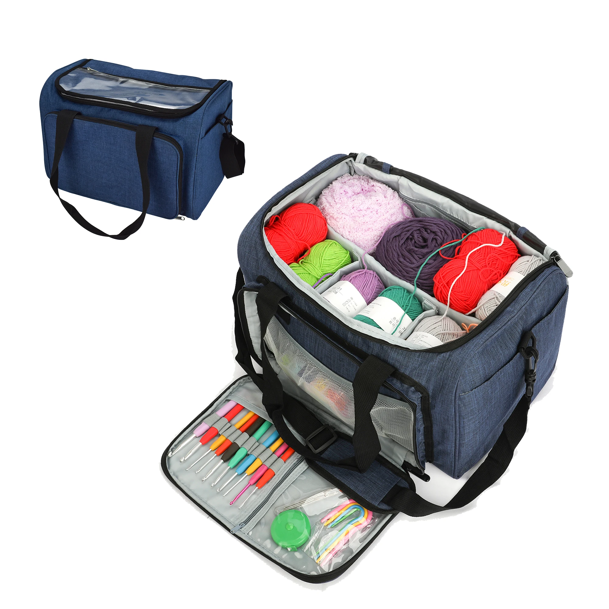 Yarn Tote Organizer with Inner Divider 8 Yarn Tote Organizer with Inner Divider - Image 8