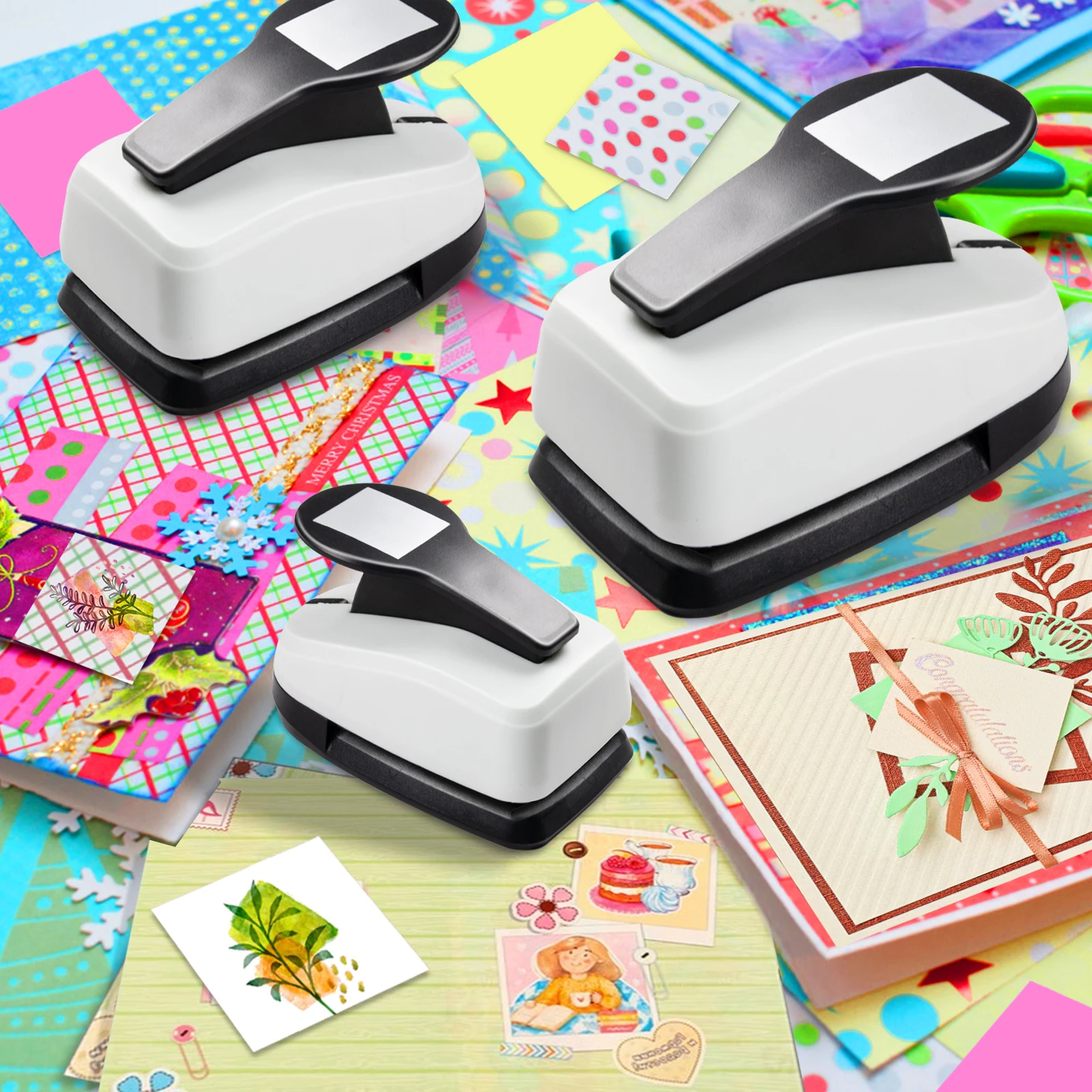 3-Piece Square Paper Punch Set 3 3-Piece Square Paper Punch Set - Image 3