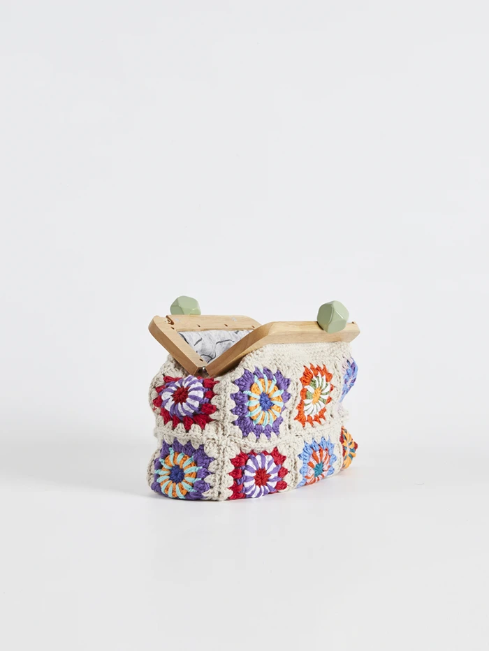 Handmade Granny-Square Crochet Clutch 9 Handmade Granny-Square Crochet Clutch - Image 9