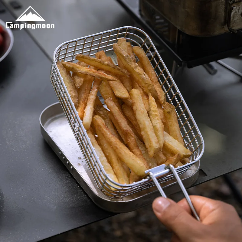CAMPINGMOON Stainless Steel Fried Net
