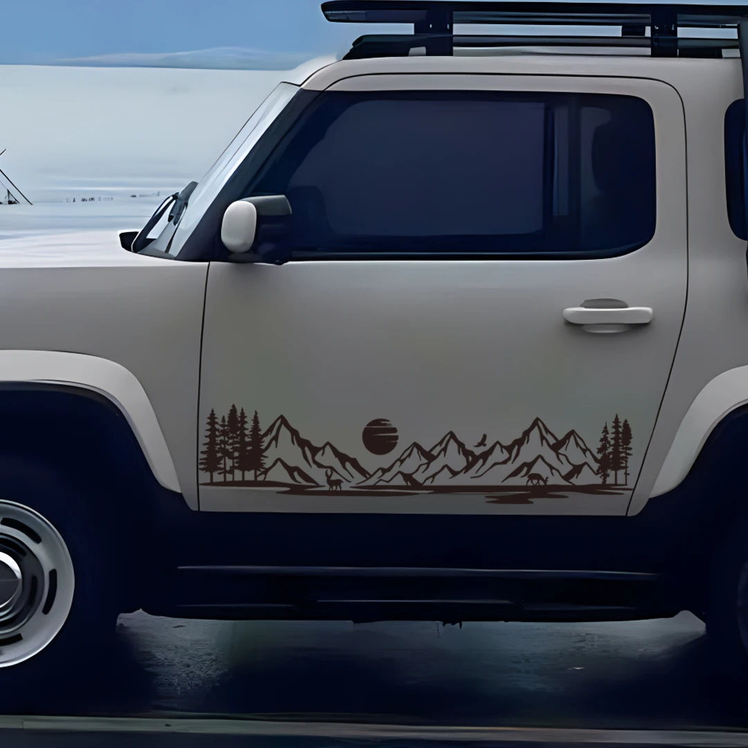 Forest Camper Vinyl Decal Sticker 6 Forest Camper Vinyl Decal Sticker - Image 6