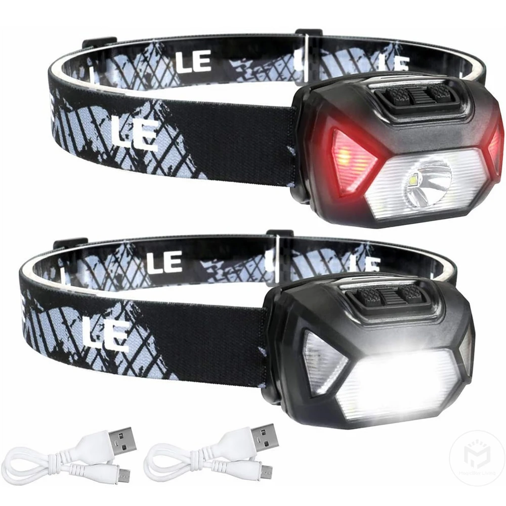 USB Rechargeable Headlamp with 6 Modes 1 USB Rechargeable Headlamp with 6 Modes