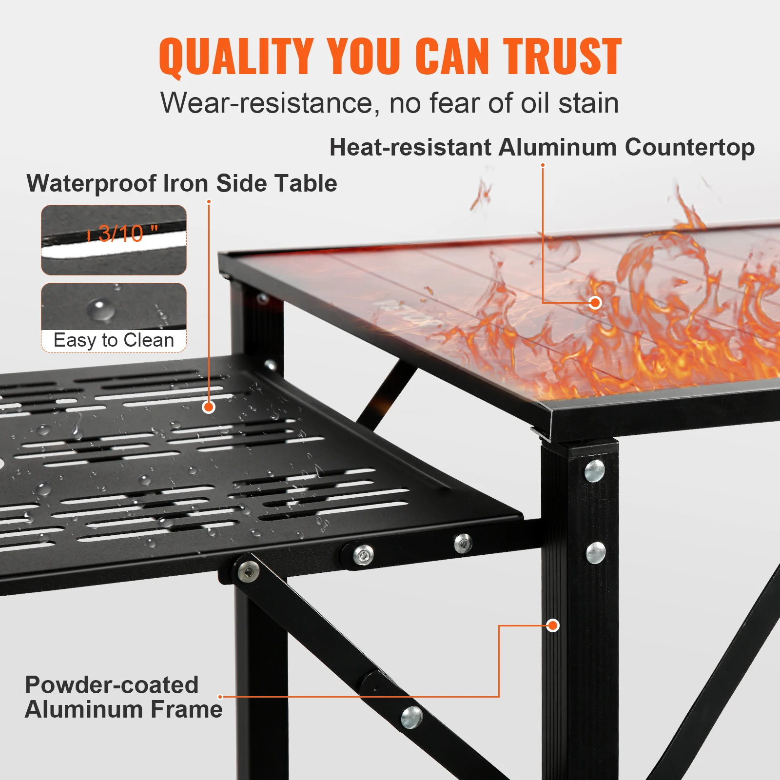 Portable Camping Kitchen Table with Sink 3 Portable Camping Kitchen Table with Sink - Image 3