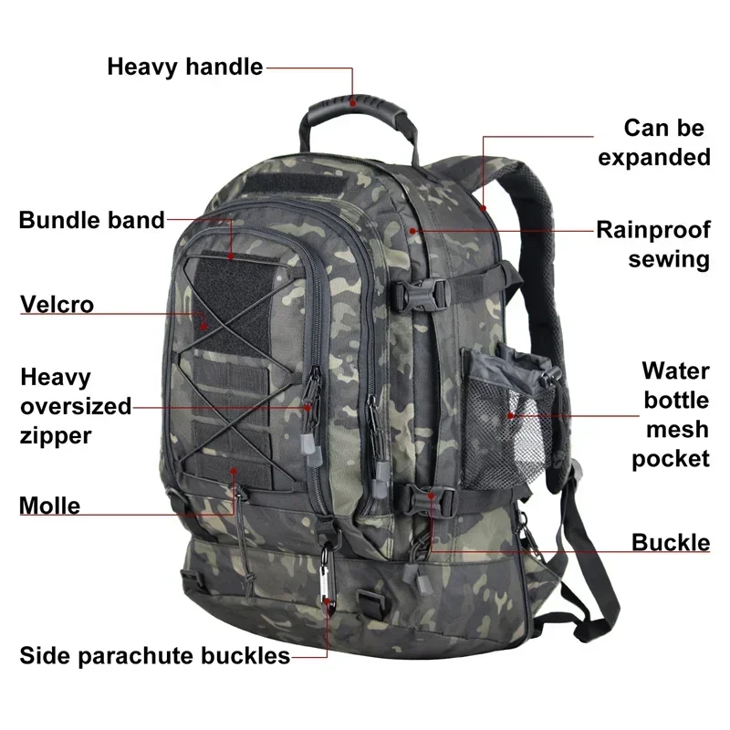 Military Tactical Backpack 60L 2 Military Tactical Backpack 60L - Image 2