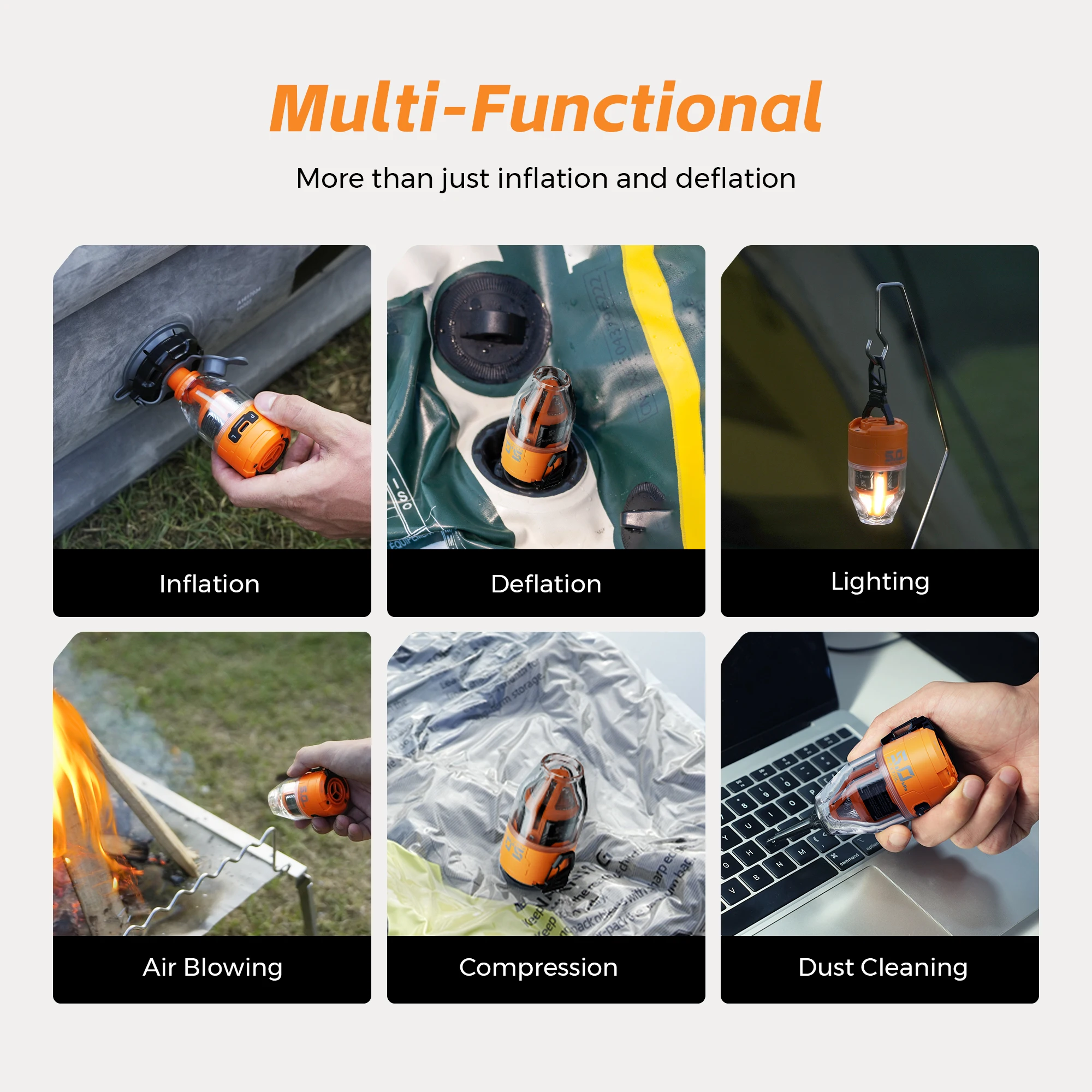 Portable Electric Camping Air Pump 4 Portable Electric Camping Air Pump - Image 4