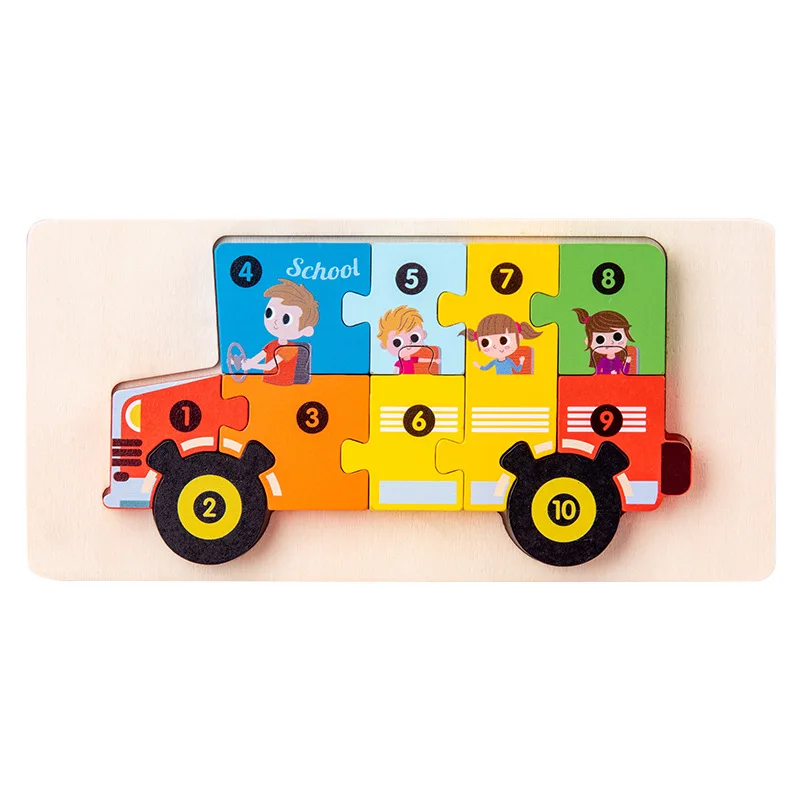 Wooden Dinosaur 3D Puzzle Educational Toy 6 Wooden Dinosaur 3D Puzzle Educational Toy - Image 6