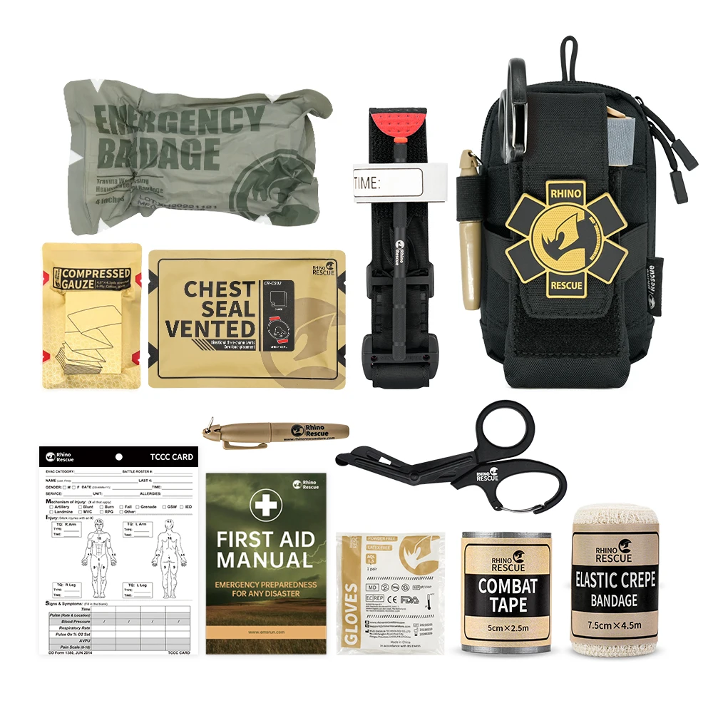 Tactical First Aid Kit EDC Pouch for Camping & Hiking 1 Tactical First Aid Kit EDC Pouch for Camping & Hiking