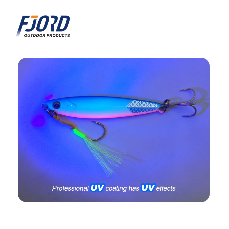 Glow Metal Jig Lead Fishing Lure 4 Glow Metal Jig Lead Fishing Lure - Image 4