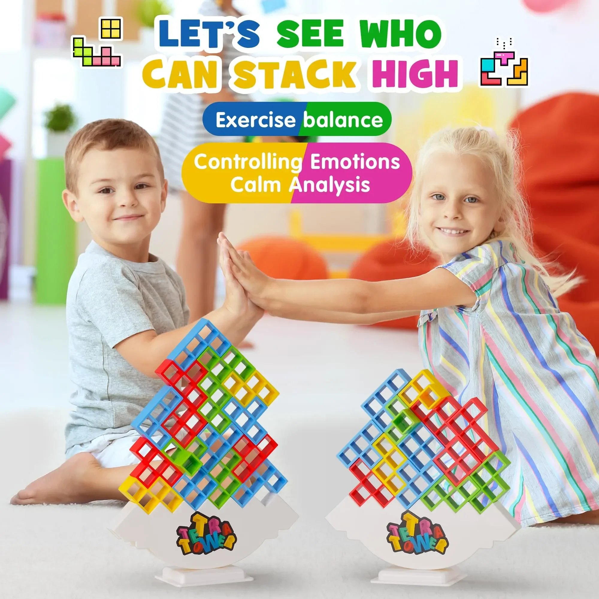 Tetra Tower Building Blocks Game 5 Tetra Tower Building Blocks Game - Image 5