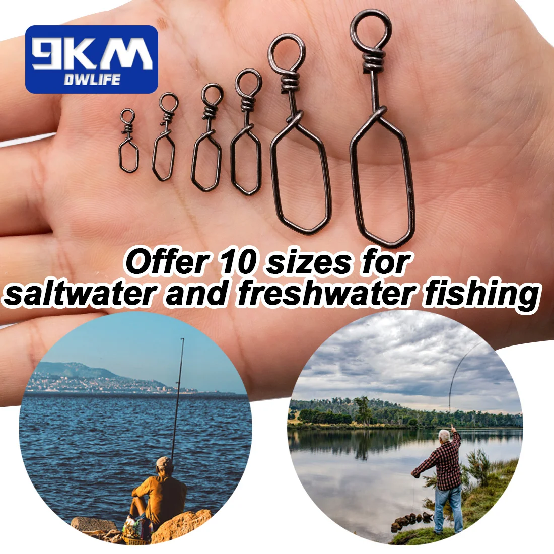 Stainless Steel Quick Change Fishing Snap 6 Stainless Steel Quick Change Fishing Snap - Image 6