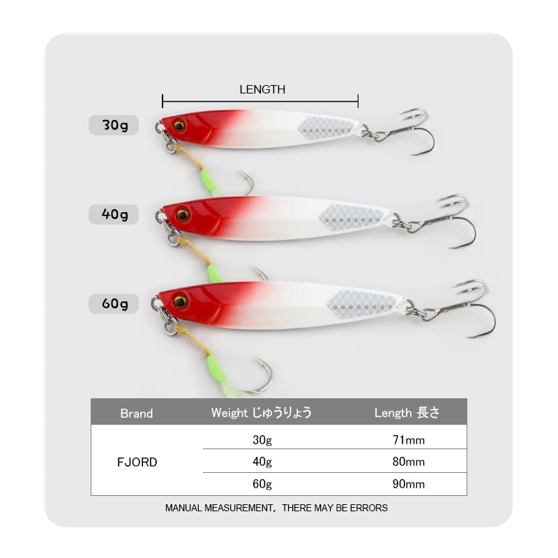Glow Metal Jig Lead Fishing Lure 5 Glow Metal Jig Lead Fishing Lure - Image 5
