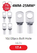 Copper Cable Lug Kit for Battery Terminals 7 Copper Cable Lug Kit for Battery Terminals - Image 7