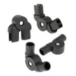 2Pcs Durable Plastic Chair Seat Latch Hinges
