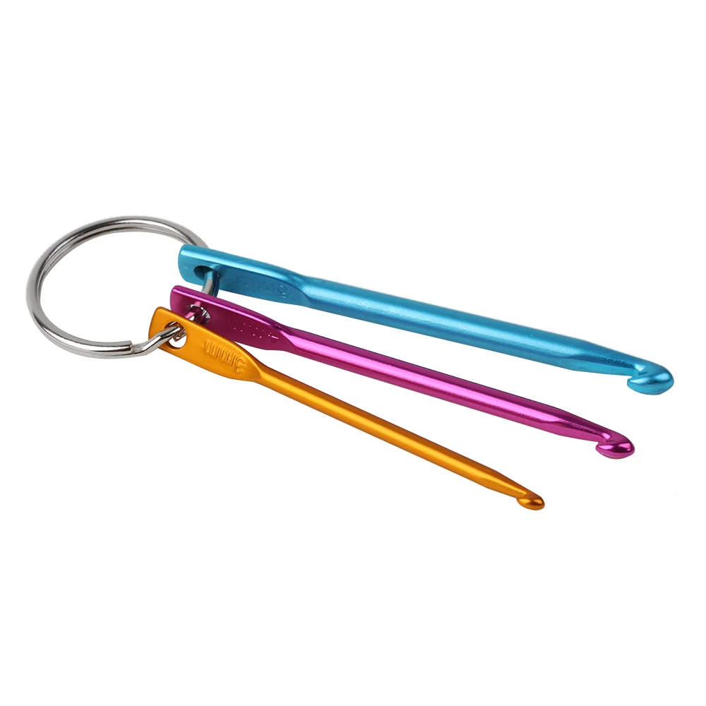 Mini Keychain Crochet Hooks 3-Pack 3/4/5 mm 3 Mini Keychain Crochet Hooks 3-Pack 3/4/5 mm - Image 3
