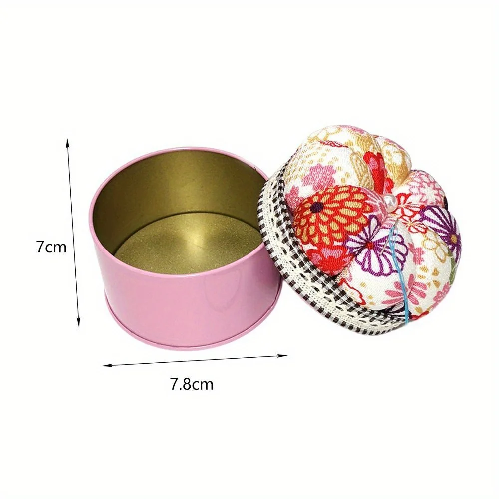 Pumpkin-Shaped Sewing Pin Cushion - Image 2