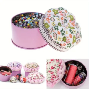 Pumpkin-Shaped Sewing Pin Cushion