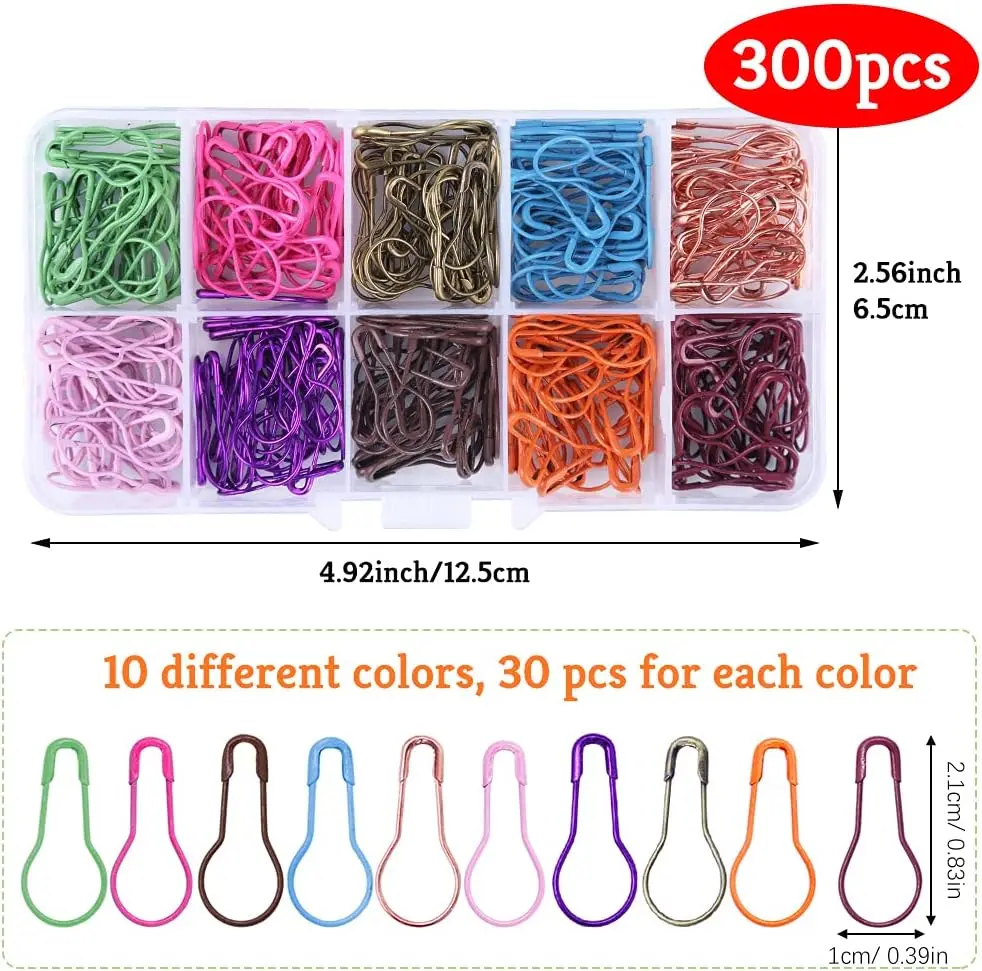 100 Pack Bulb Safety Pins for Knitting 6 100 Pack Bulb Safety Pins for Knitting - Image 6