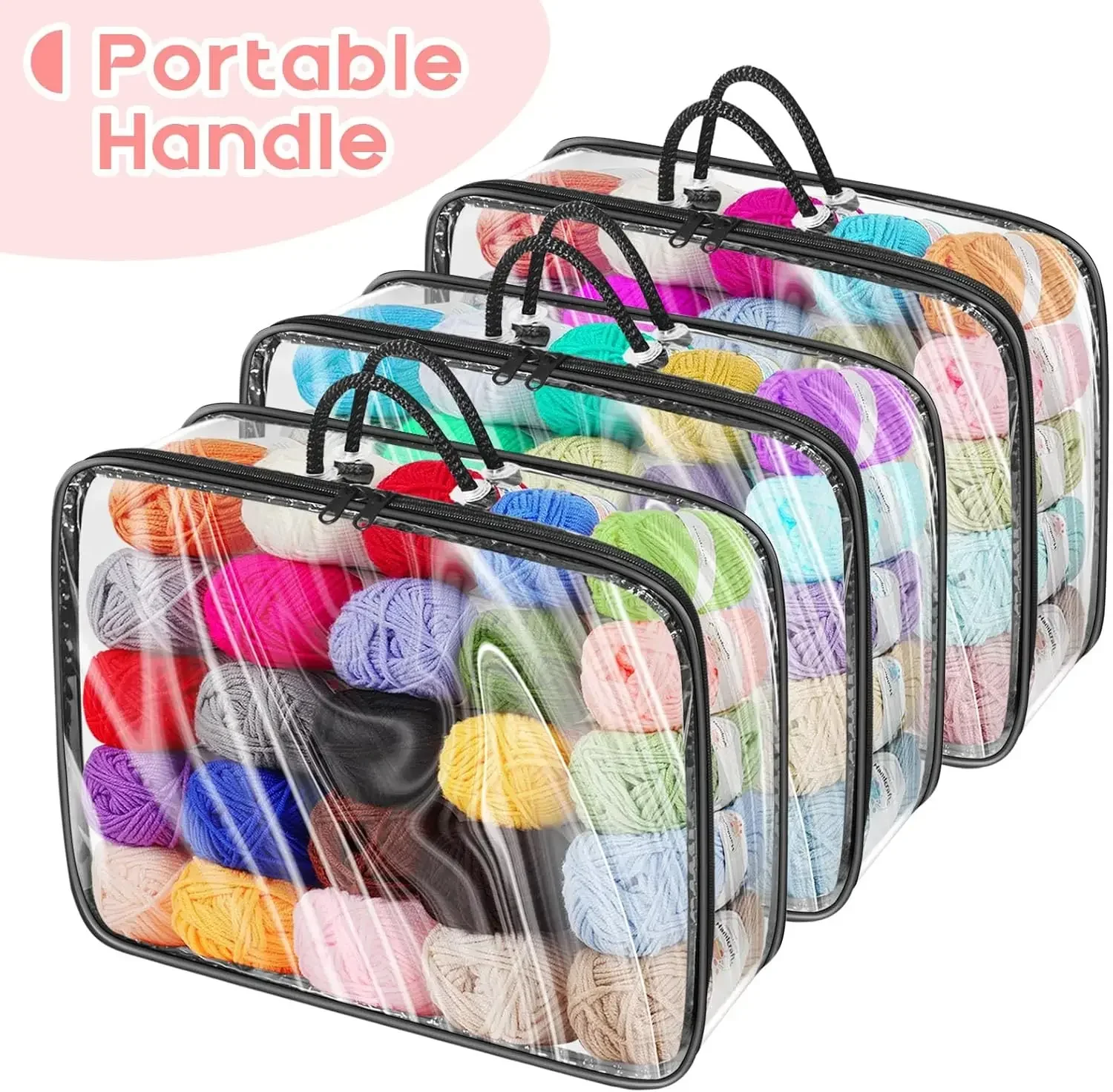 3-Pack Transparent Storage Bags 5 3-Pack Transparent Storage Bags - Image 5