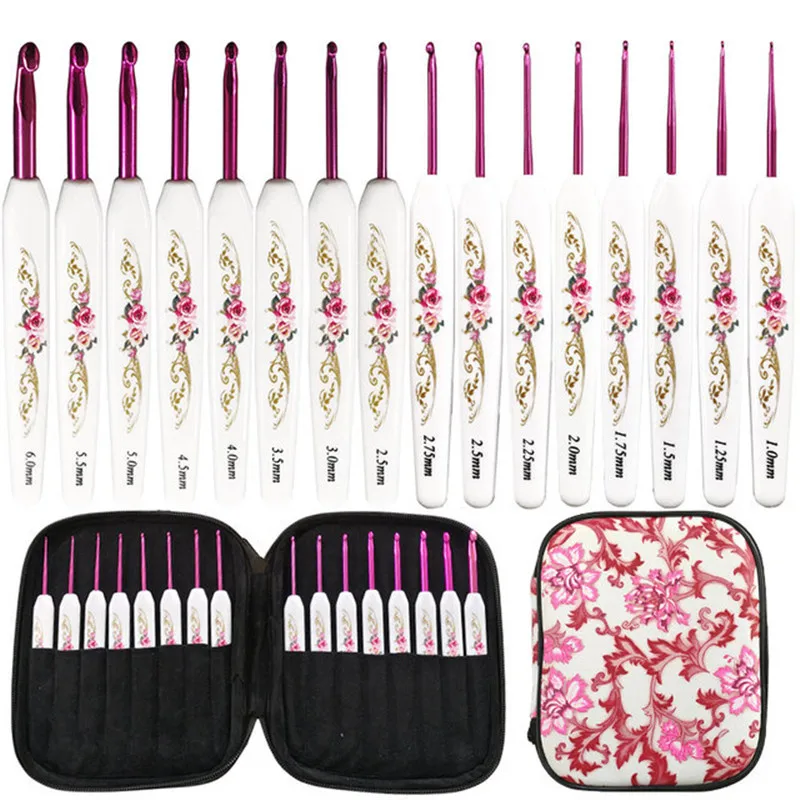 Aluminium Crochet Hook Set 16pc 6 Aluminium Crochet Hook Set 16pc - Image 6