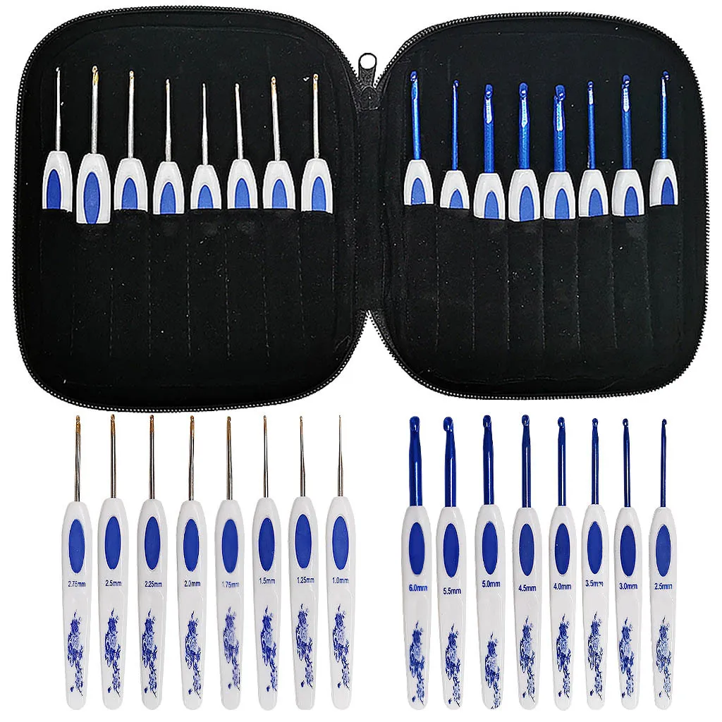 Aluminium Crochet Hook Set 16pc 5 Aluminium Crochet Hook Set 16pc - Image 5