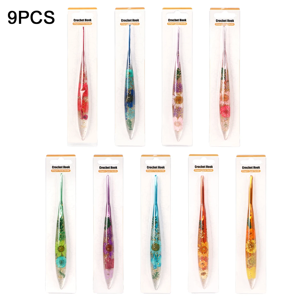 Aluminium Extended Crochet Hooks Set 5 Aluminium Extended Crochet Hooks Set - Image 5