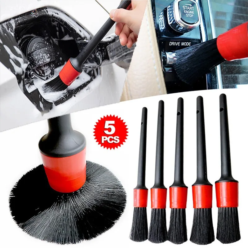 5-Piece Car Detailing Brush Set