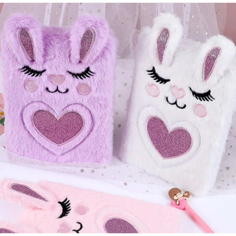 A5 Plush Embroidered Notebook 160 Pages