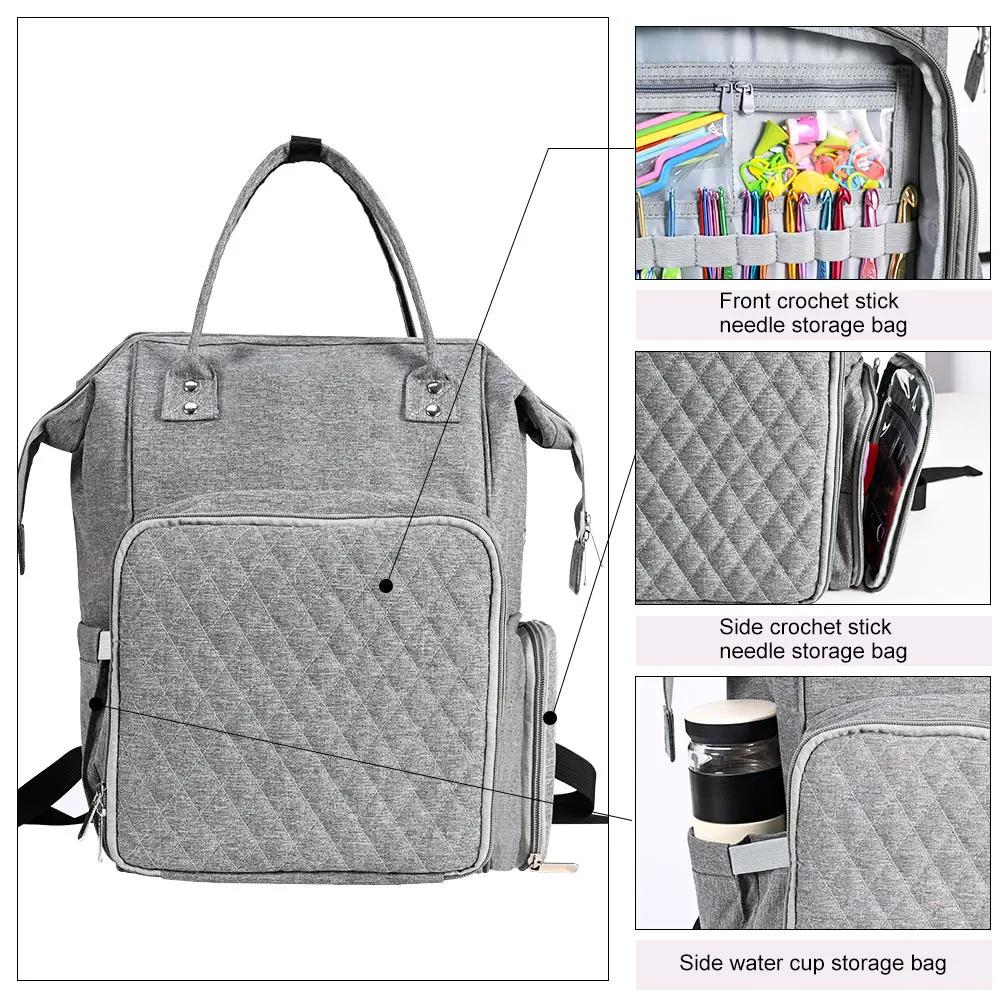 Crochet Yarn Storage Backpack 1 Crochet Yarn Storage Backpack