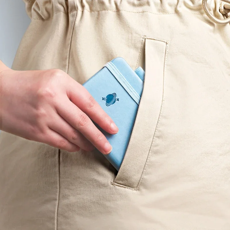 A7 Pocket Faux Leather Notebook 100 Sheets 3 A7 Pocket Faux Leather Notebook 100 Sheets - Image 3