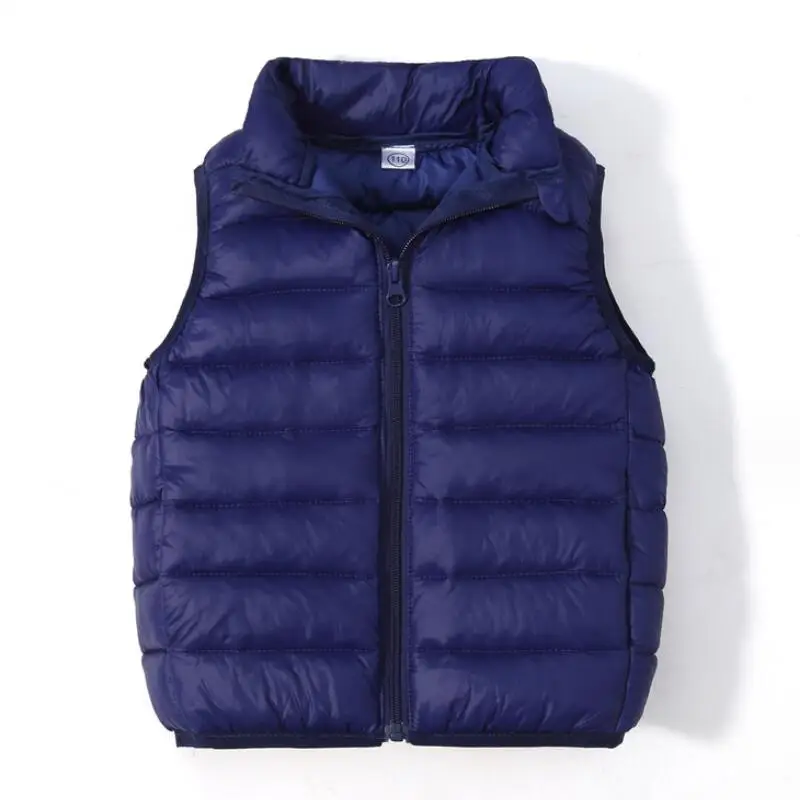 Kids Down Winter Vest Stand Collar 6 Kids Down Winter Vest Stand Collar - Image 6