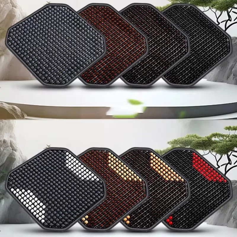 Wooden Bead Cooling Seat Cushion - Image 5