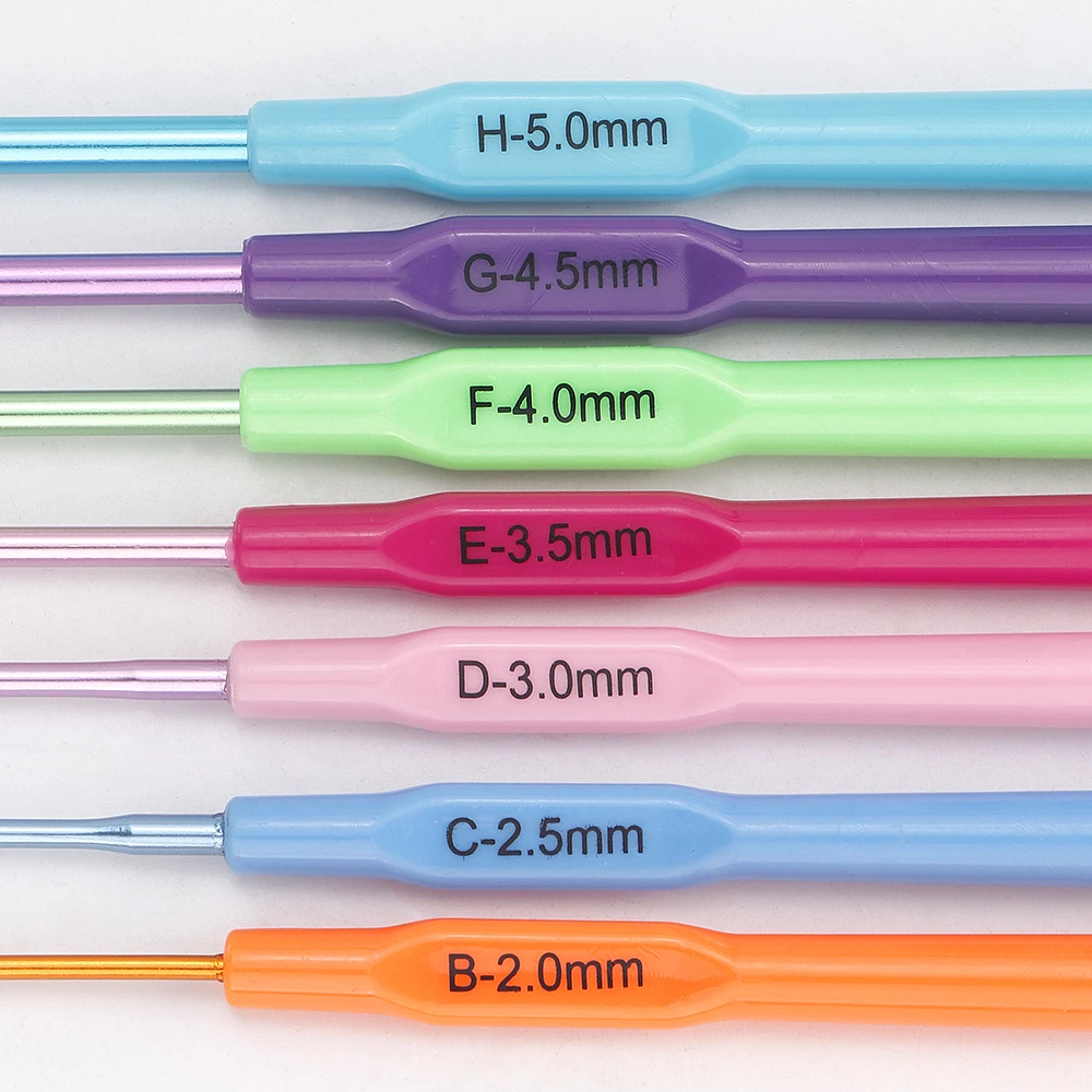 7-Piece Crochet Hook Set Aluminium Heads 5 7-Piece Crochet Hook Set Aluminium Heads - Image 5