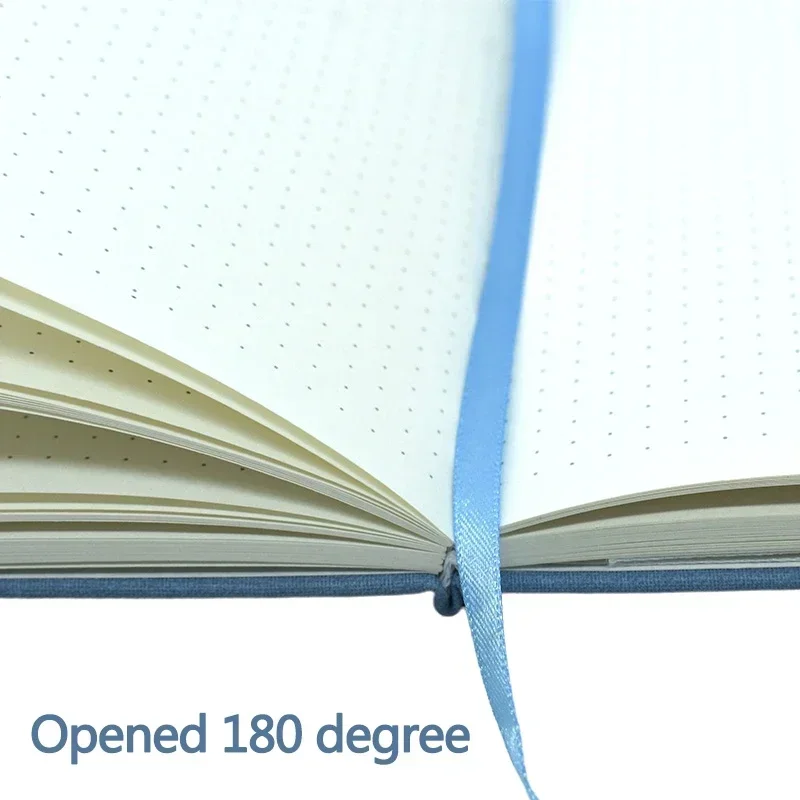 A5 Dotted Cloth Hardcover Notebook 6 A5 Dotted Cloth Hardcover Notebook - Image 6