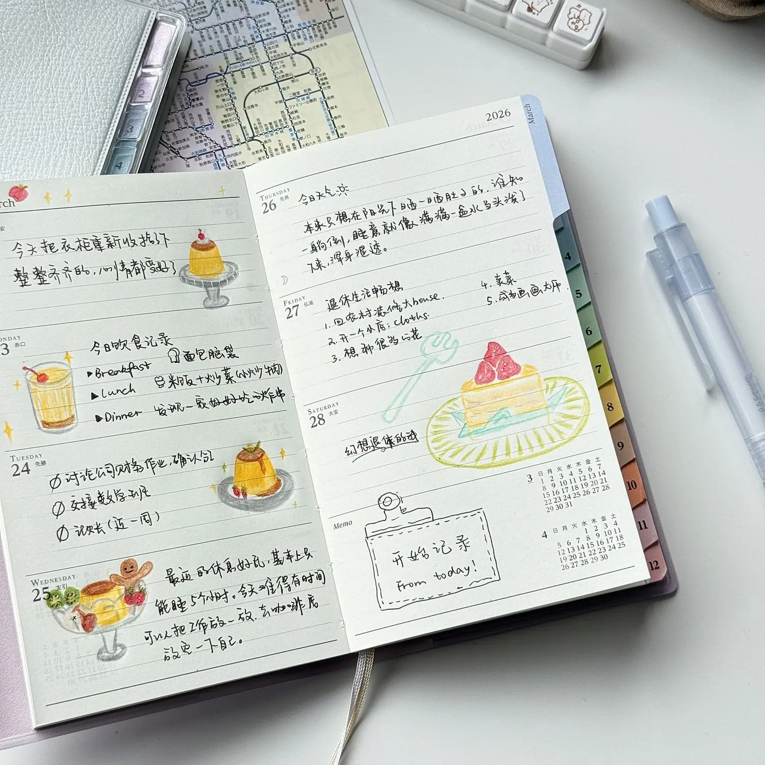 Portable Planner Notebook With Index 4 Portable Planner Notebook With Index - Image 4