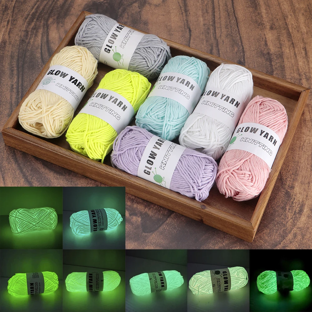 Glow In The Dark Yarn 7-Roll Pack 1 Glow In The Dark Yarn 7-Roll Pack