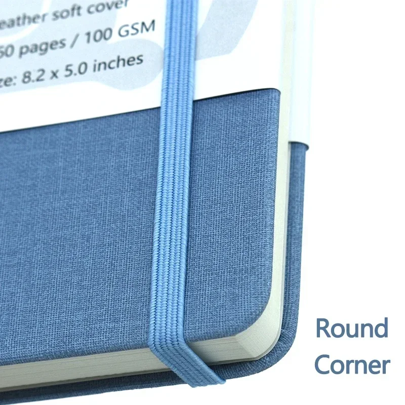 A5 Dotted Cloth Hardcover Notebook 3 A5 Dotted Cloth Hardcover Notebook - Image 3