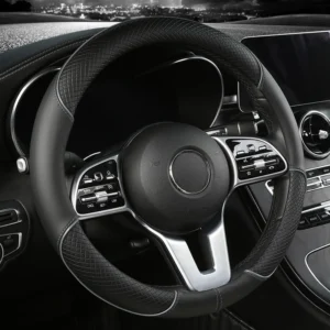 Leather Diamond Steering Wheel Cover