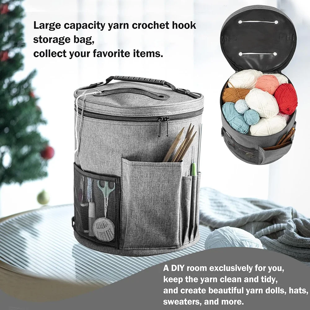 Large Crochet & Yarn Storage Tote 5 Large Crochet & Yarn Storage Tote - Image 5