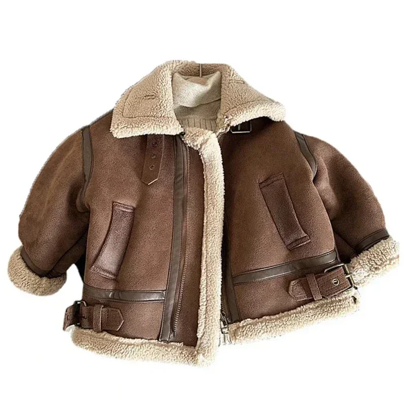 Kids Insulated Winter Jacket Fur Hood 6 Kids Insulated Winter Jacket Fur Hood - Image 6