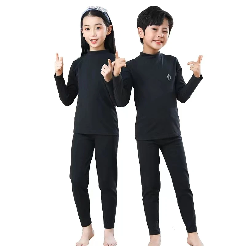 Kids Thermal Underwear Set Cotton Blend