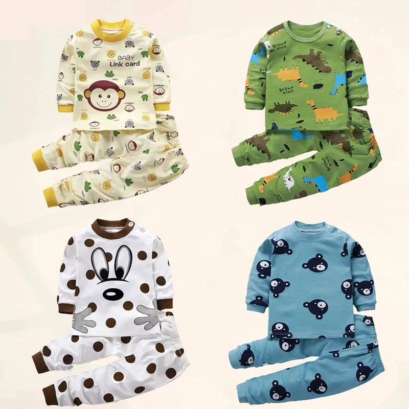 Kids Cotton Pajama Set Top + Pant 1 Kids Cotton Pajama Set Top + Pant