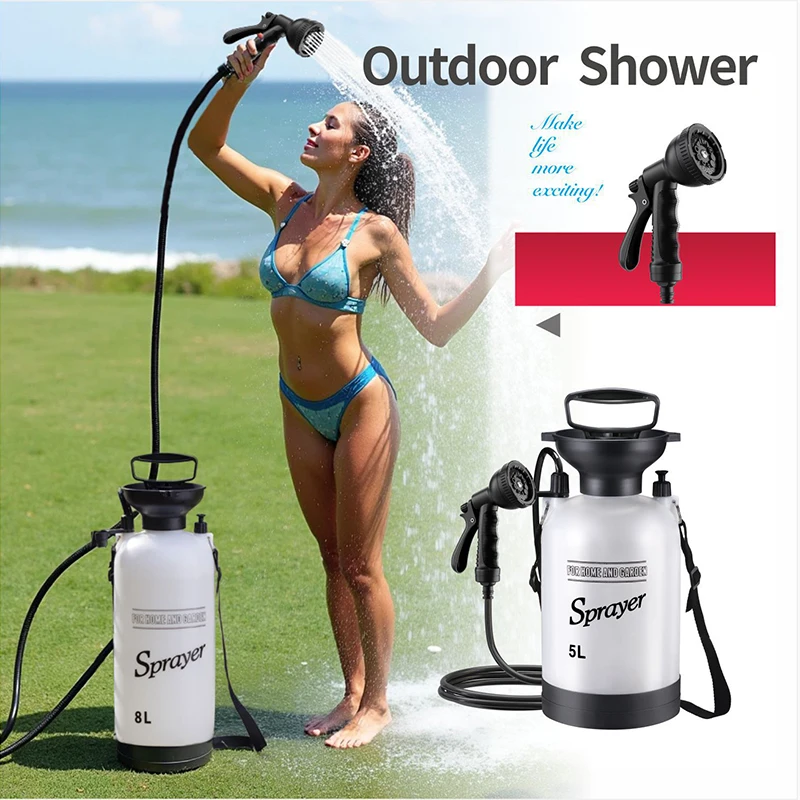 Portable 3/5/8L Camping Shower 1 Portable 3/5/8L Camping Shower