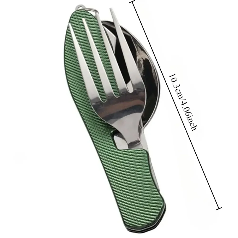 Foldable 4-in-1 Camping Cutlery 1 Foldable 4-in-1 Camping Cutlery
