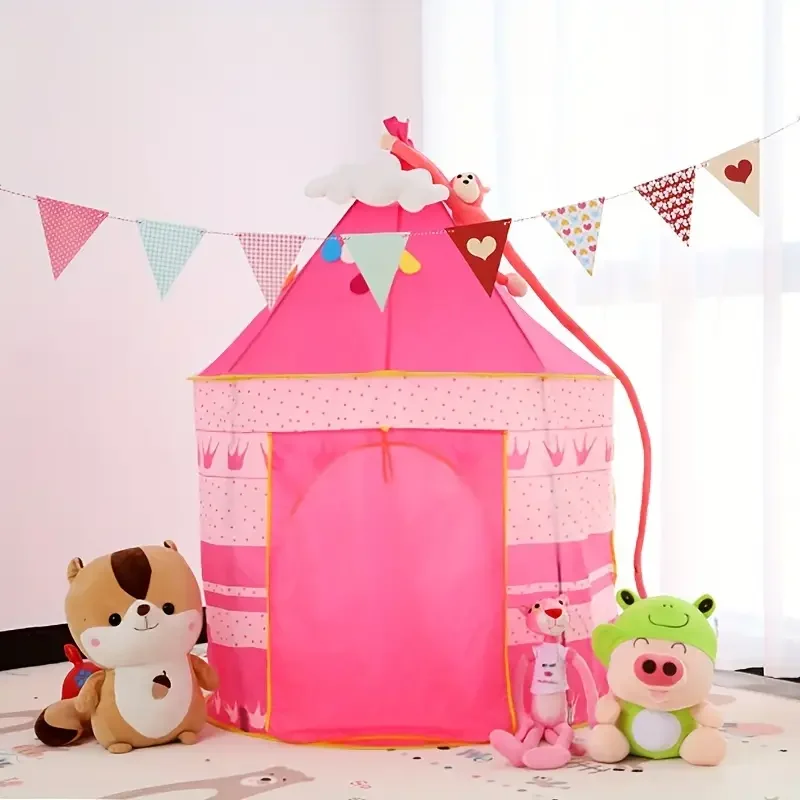 Kids Foldable Castle Play Tent 4 Kids Foldable Castle Play Tent - Image 4
