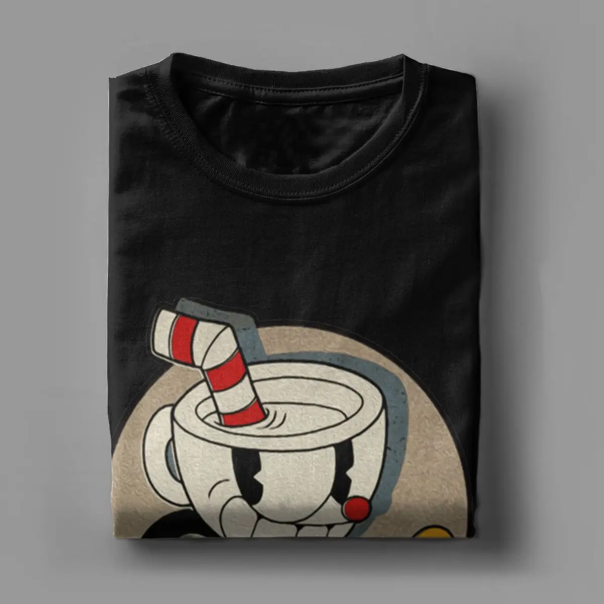 Retro Cuphead And Mugman Graphic Tee 3 Retro Cuphead And Mugman Graphic Tee - Image 3