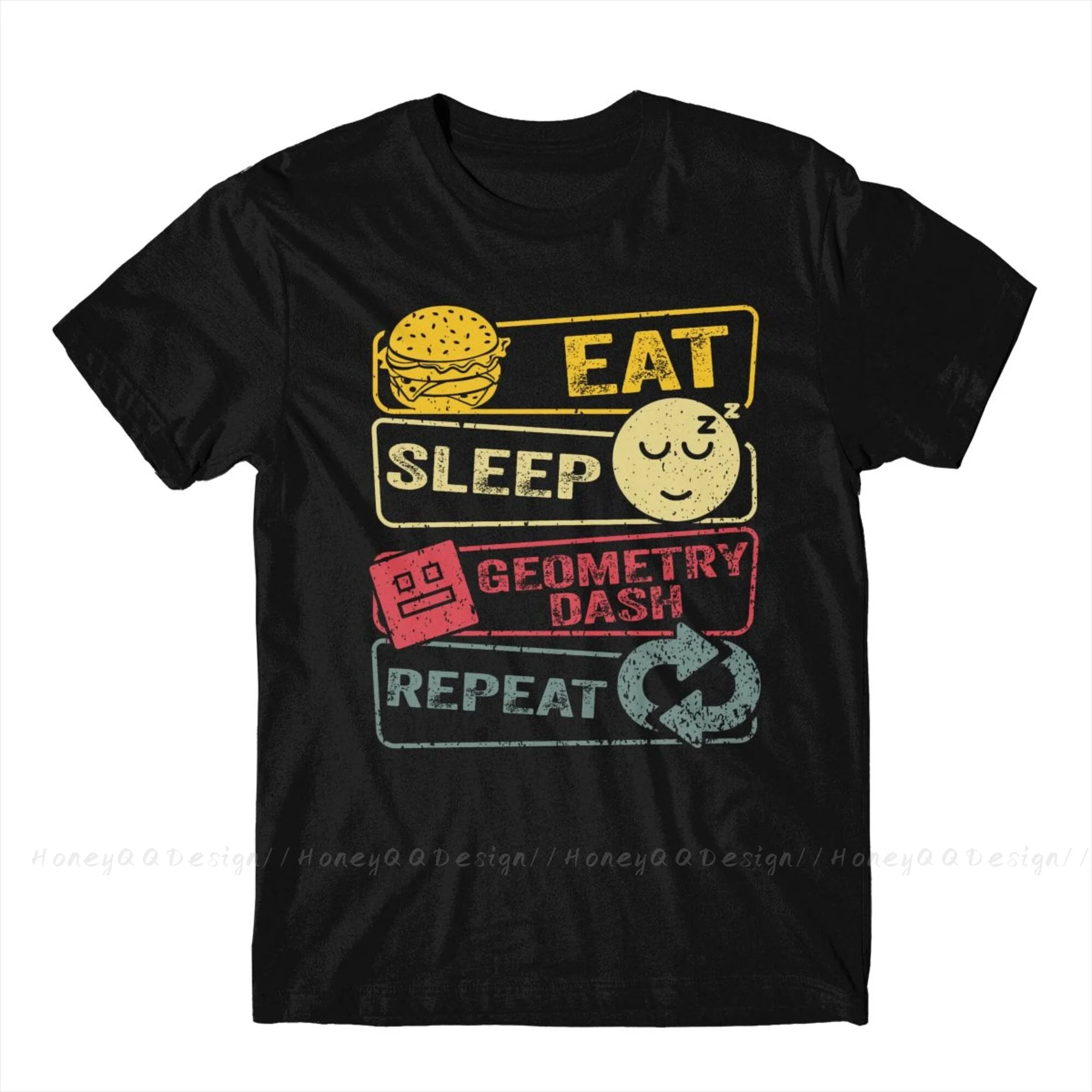 Geometry Dash Print Cotton T-Shirt 2 Geometry Dash Print Cotton T-Shirt - Image 2