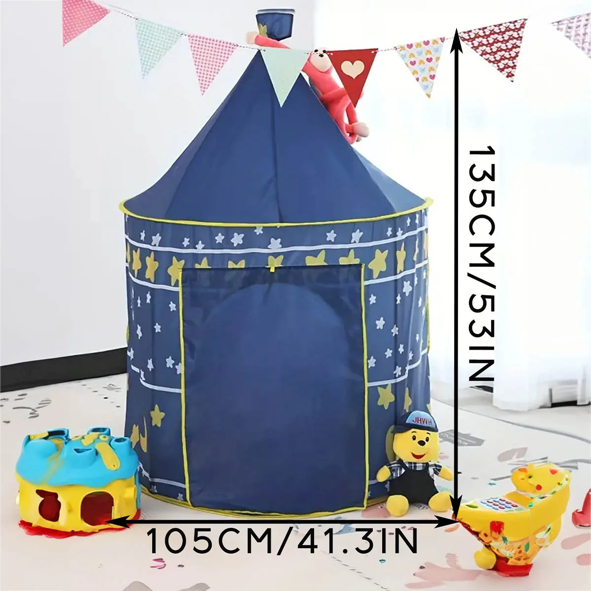 Kids Foldable Castle Play Tent 3 Kids Foldable Castle Play Tent - Image 3